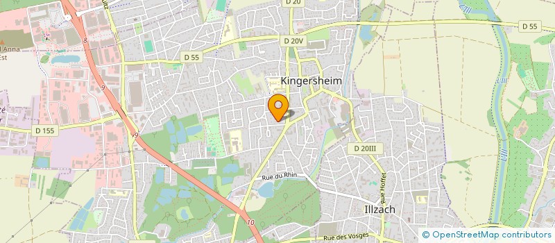 localisation de l'entreprise 7 UN MONDE  KINGERSHEIM