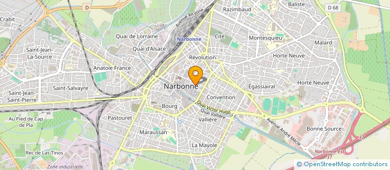 localisation de l'entreprise 7 Y  NARBONNE