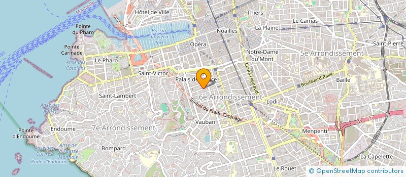 localisation de l'entreprise 70 72 RUE ST JACQUES à MARSEILLE