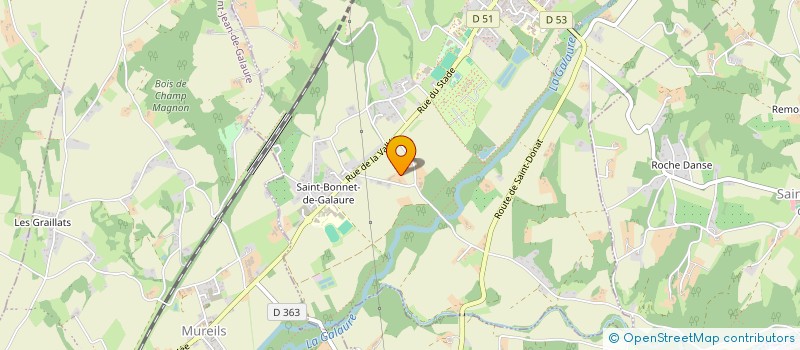 localisation de l'entreprise 70'S SCOOTER PIECES  CHATEAUNEUF DE GALAURE