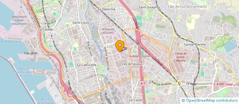 localisation de l'entreprise 70R à MARSEILLE