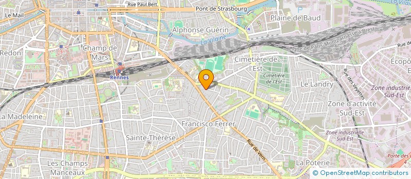 localisation de l'entreprise 71 BPM  RENNES