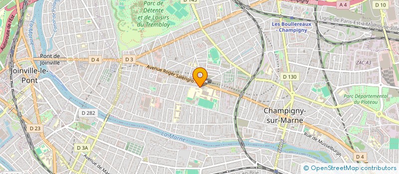 localisation de l'entreprise 716 DEGRAD'Z BARBER à CHAMPIGNY-SUR-MARNE