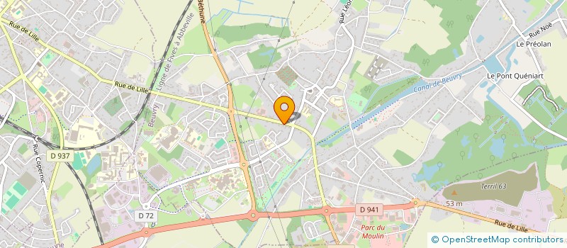 localisation de l'entreprise 7181  BEUVRY