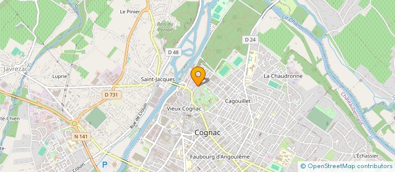 localisation de l'entreprise 71BIS à COGNAC
