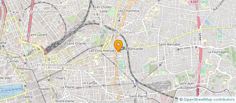 localisation de l'entreprise 72 BD DE LA BLANCARDE  MARSEILLE