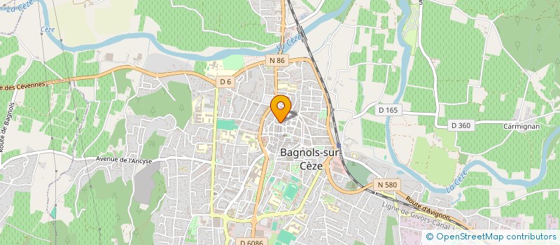 localisation de l'entreprise 72 RUE DE LA REPUBLIQUE SCI  BAGNOLS-SUR-CEZE