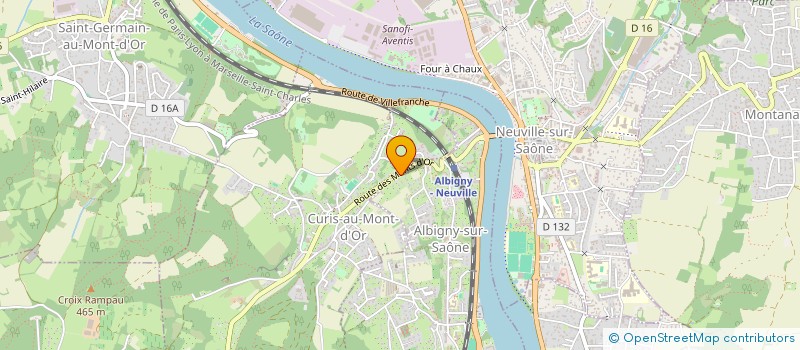 localisation de l'entreprise 72 RUE DE VESOUL  ALBIGNY-SUR-SAONE