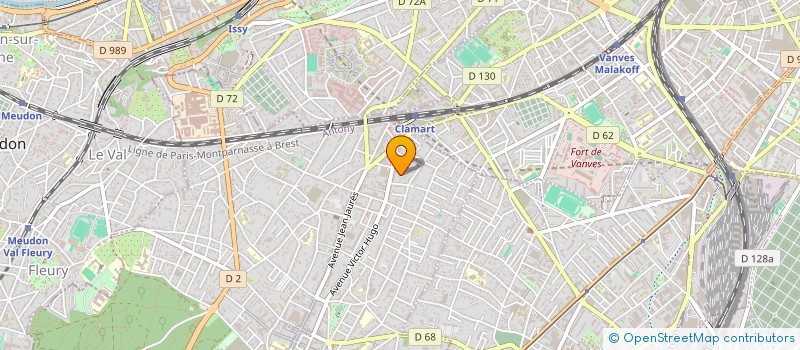 localisation de l'entreprise 72H AGENCY à CLAMART