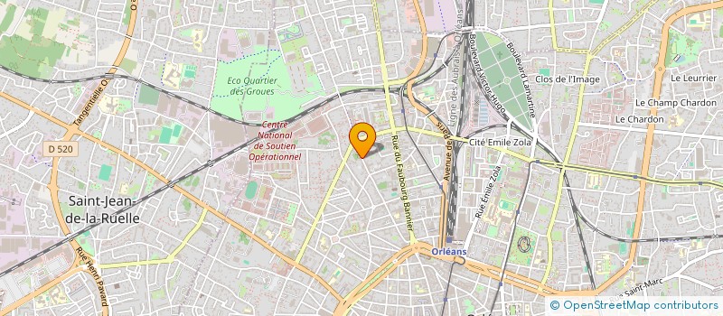 localisation de l'entreprise 73 RUE DES MURLINS à ORLEANS