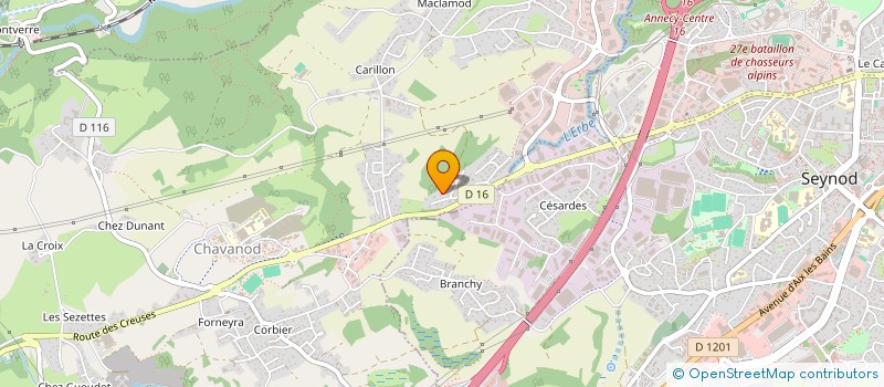 localisation de l'entreprise 74.ALPI  CHAVANOD