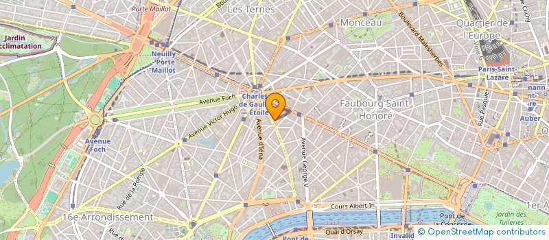 localisation de l'entreprise 74 AVE MARCEAU HLSF  PARIS