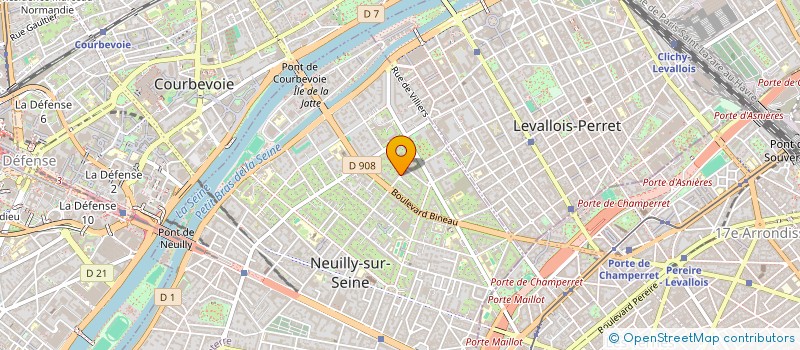 localisation de l'entreprise 74 RUE LOUIS ROUQUIER à NEUILLY-SUR-SEINE