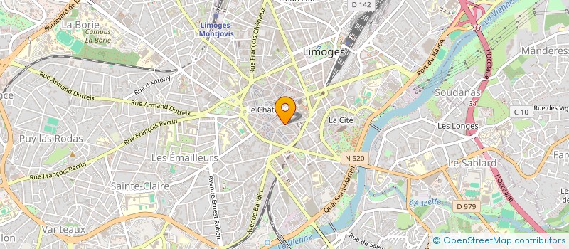 localisation de l'entreprise 748 à LIMOGES