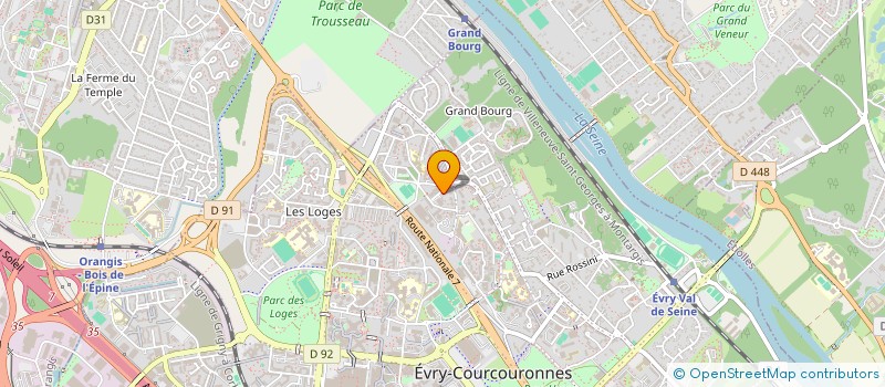 localisation de l'entreprise 749 873 311 à EVRY-COURCOURONNES