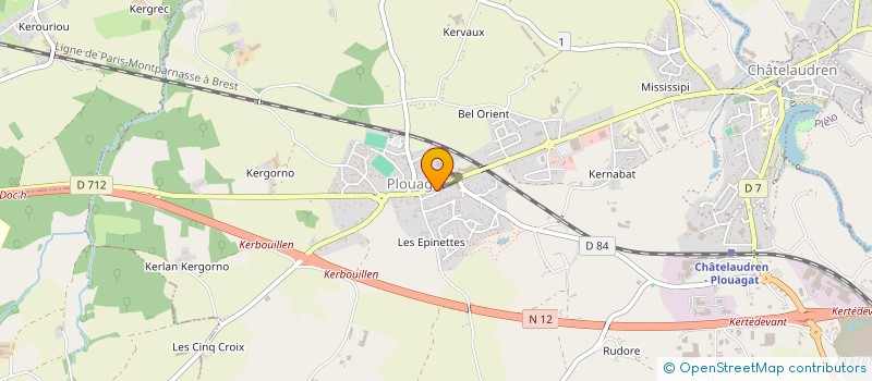 localisation de l'entreprise 749 886 917   CHATELAUDREN-PLOUAGAT