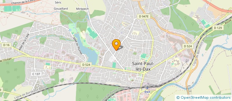 localisation de l'entreprise 749 904 900 à SAINT-PAUL-LES-DAX