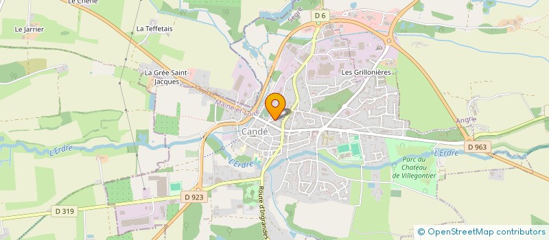 localisation de l'entreprise 75  CANDE