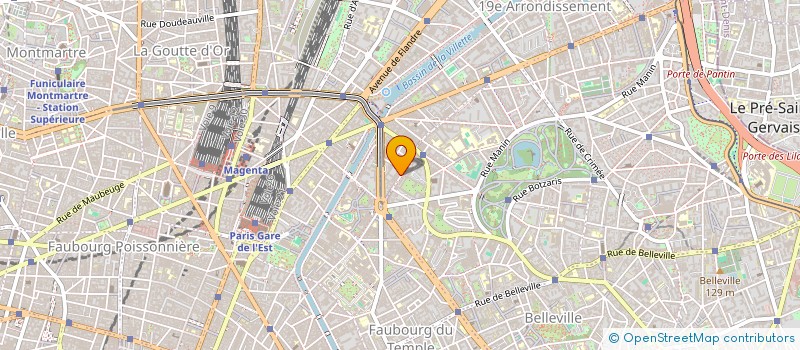 localisation de l'entreprise 75 HUGO à PARIS
