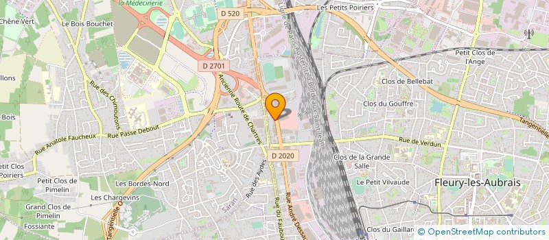 localisation de l'entreprise 75 ST MESMIN à FLEURY-LES-AUBRAIS