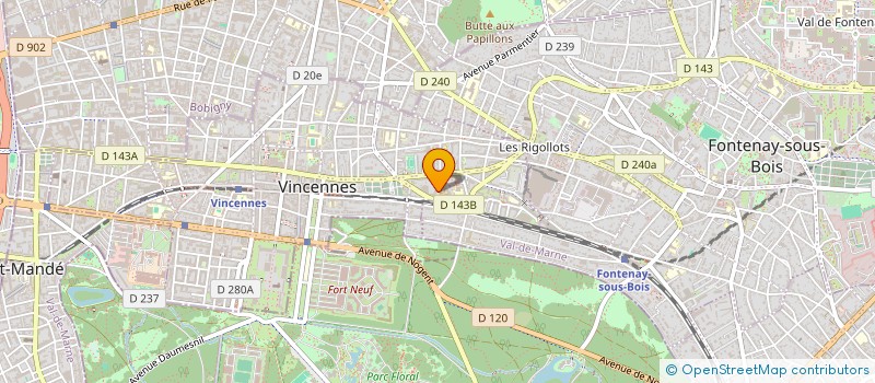 localisation de l'entreprise 750 003 618 à VINCENNES