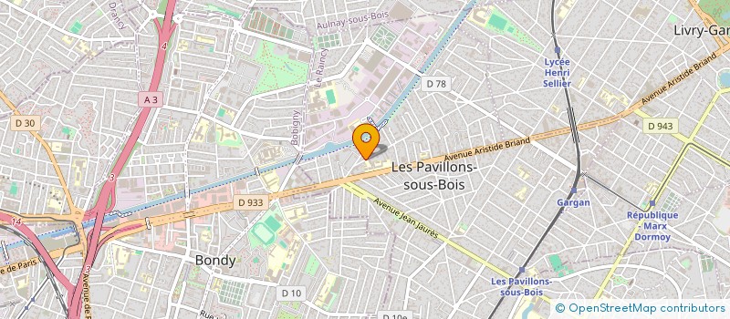 localisation de l'entreprise 750 012 379 à AULNAY-SOUS-BOIS