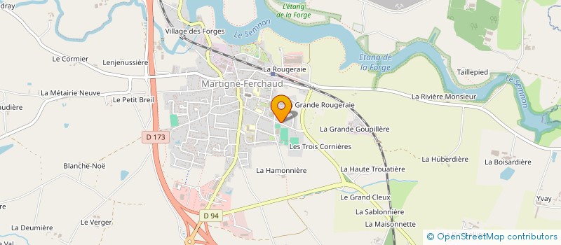 localisation de l'entreprise 750 042 160   MARTIGNE-FERCHAUD