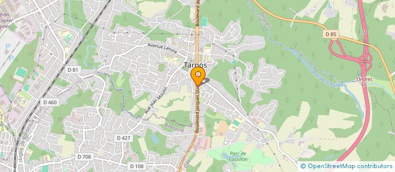 localisation de l'entreprise 750 250 573   ANGLET