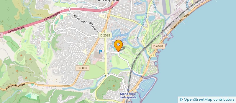 localisation de l'entreprise 750 273 807 à MANDELIEU-LA-NAPOULE