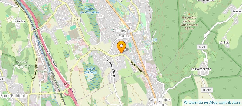 localisation de l'entreprise 750 300 501   CHALLES-LES-EAUX