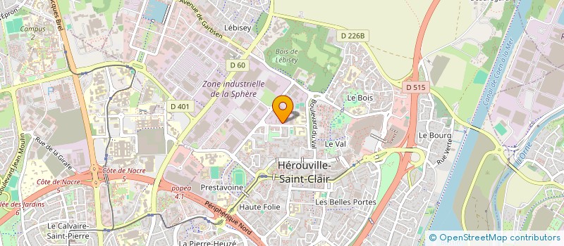 localisation de l'entreprise 750 304 701 à HEROUVILLE SAINT CLAIR