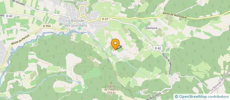 localisation de l'entreprise 750 328 007   LA BASTIDE DES JOURDANS