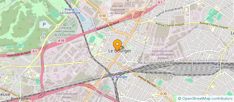 localisation de l'entreprise 750 348 518 à LE BOURGET