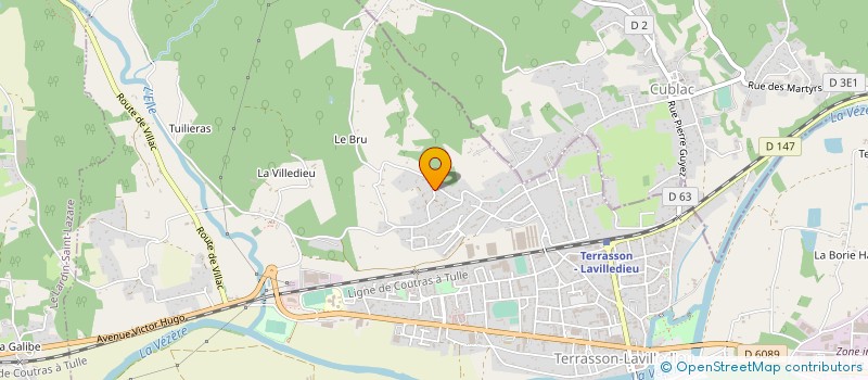 localisation de l'entreprise 750 564 809   TERRASSON-LAVILLEDIEU