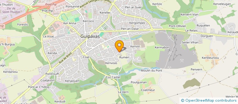 localisation de l'entreprise 750 620 734   GUIPAVAS