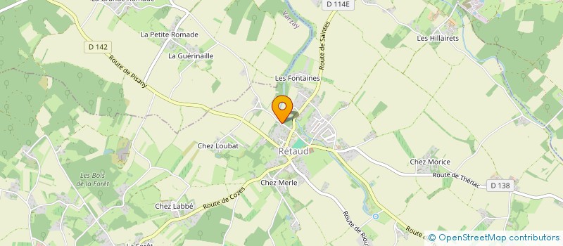 localisation de l'entreprise 750 676 769   RETAUD