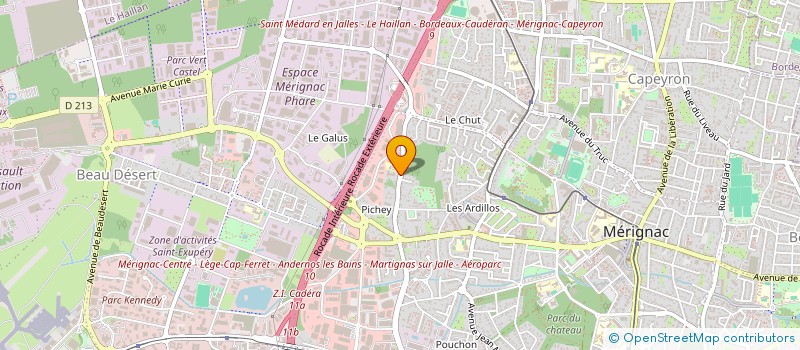 localisation de l'entreprise 750 683 849   MERIGNAC