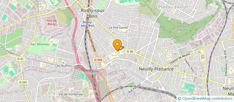 localisation de l'entreprise 750 707 960  à ROSNY-SOUS-BOIS