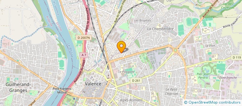 localisation de l'entreprise 750 734 246   GUILHERAND-GRANGES