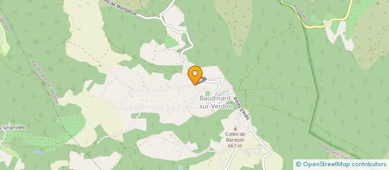 localisation de l'entreprise 750 756 140 à BAUDINARD-SUR-VERDON