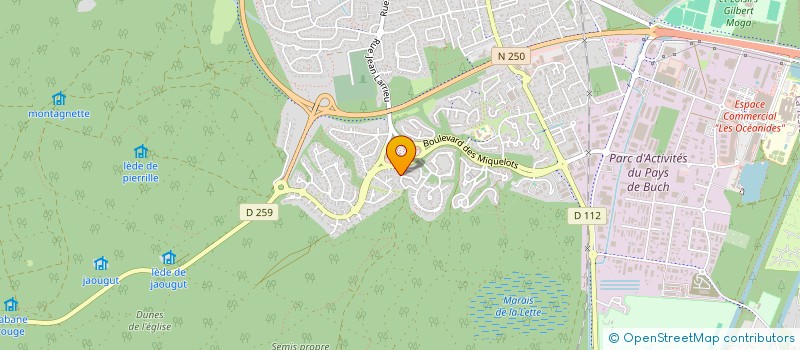 localisation de l'entreprise 750 882 821  à LA TESTE-DE-BUCH