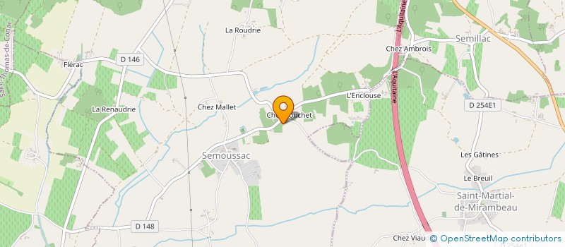 localisation de l'entreprise 750 980 054   SAUJON