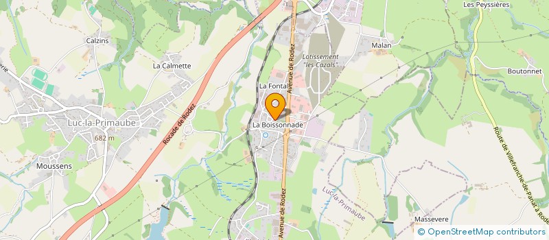 localisation de l'entreprise 751 115 965   LUC-LA-PRIMAUBE