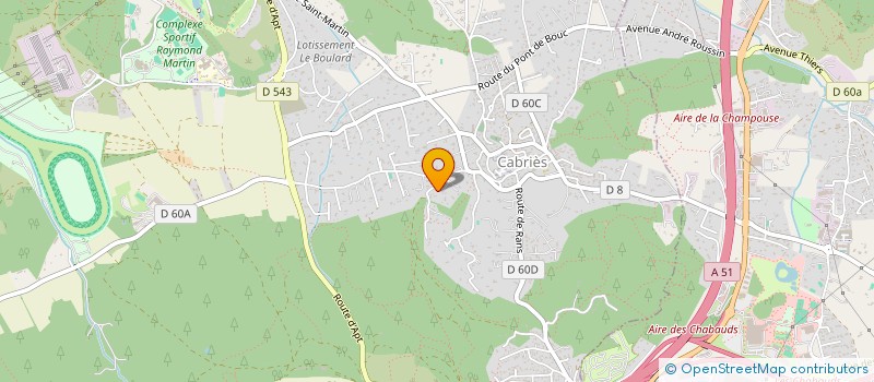 localisation de l'entreprise 751 166 448 à CABRIES