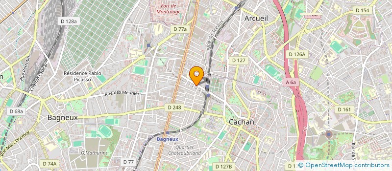 localisation de l'entreprise 751 204 009   CACHAN