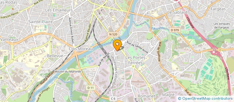 localisation de l'entreprise 751 485 889   LE PALAIS-SUR-VIENNE