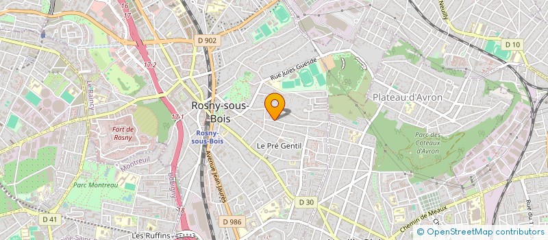 localisation de l'entreprise 751 599 069  à ROSNY-SOUS-BOIS