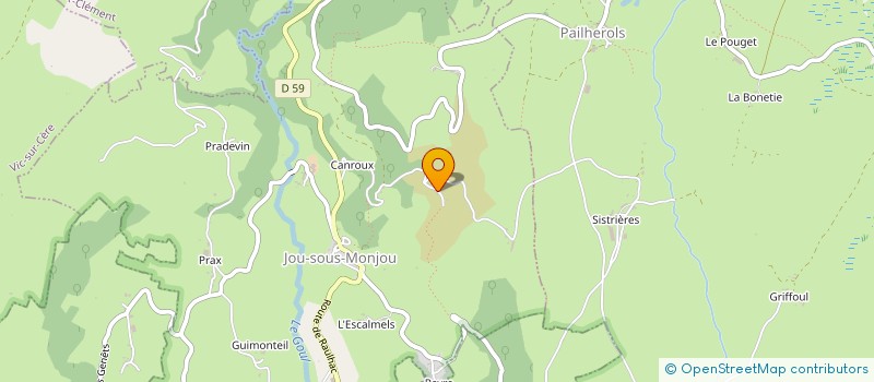 localisation de l'entreprise 751 791 906 à JOU-SOUS-MONJOU