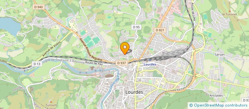 localisation de l'entreprise 751 816 844   LOURDES