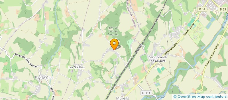 localisation de l'entreprise 752 012 914   SAINT-JEAN-DE-GALAURE